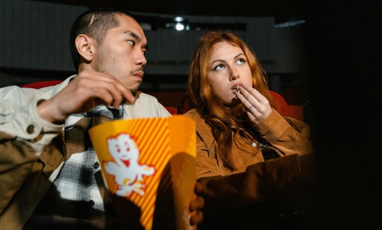 romantic movie viewing experience