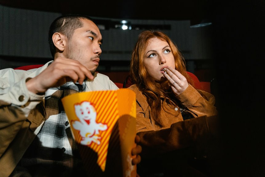 romantic movie viewing experience